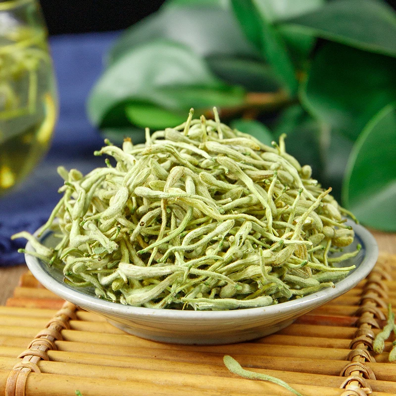 精选金银花新货金银花农户山里采摘到金银花带绒毛的金银花泡水喝