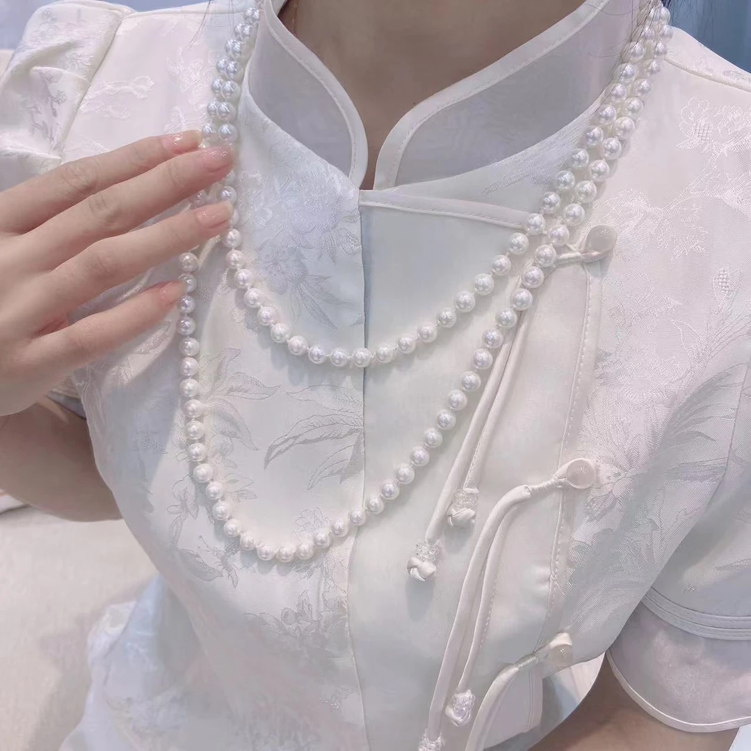 非金属仿珍珠项链 【温澜服饰】00600轻奢简约珍珠链