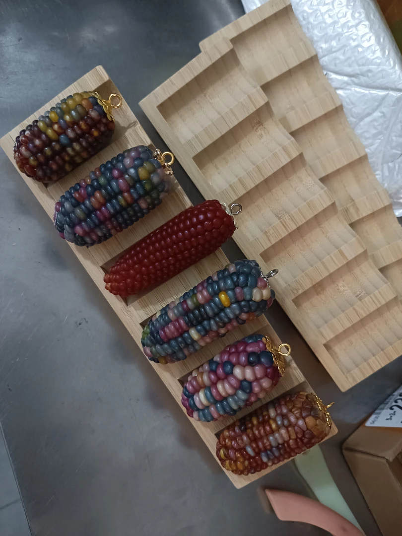 文玩玉米展示架子个性化展示架子实木竹子展示架文玩玉米