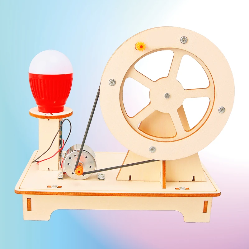 科学实验手摇风力发电机学生科技小制作儿童手工创意diy器材料包