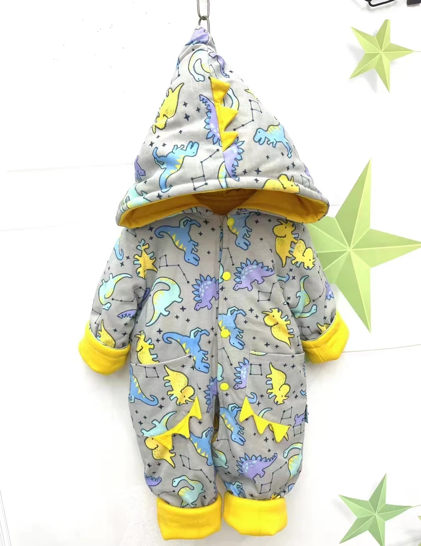 婴幼儿薄棉连体衣爬爬服春秋款