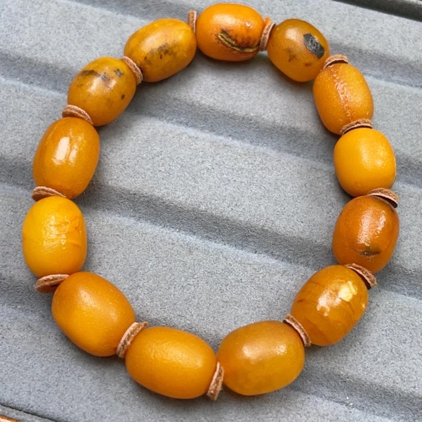 枣珠瑕疵老蜜蜡11➕手串（933号）