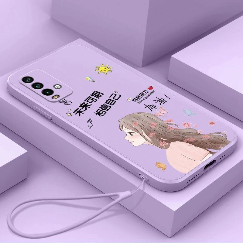 适用红米Note9手机壳女款4G未来可期全包镜头防摔硅胶保护套超薄