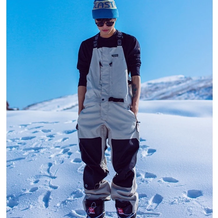 秒杀 Airblaster/AB 单板背带滑雪裤 男女 防水背带裤雪裤拼色