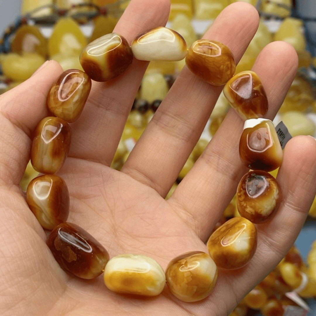 【闪购商品】蜜蜡手链未镶嵌喝***我