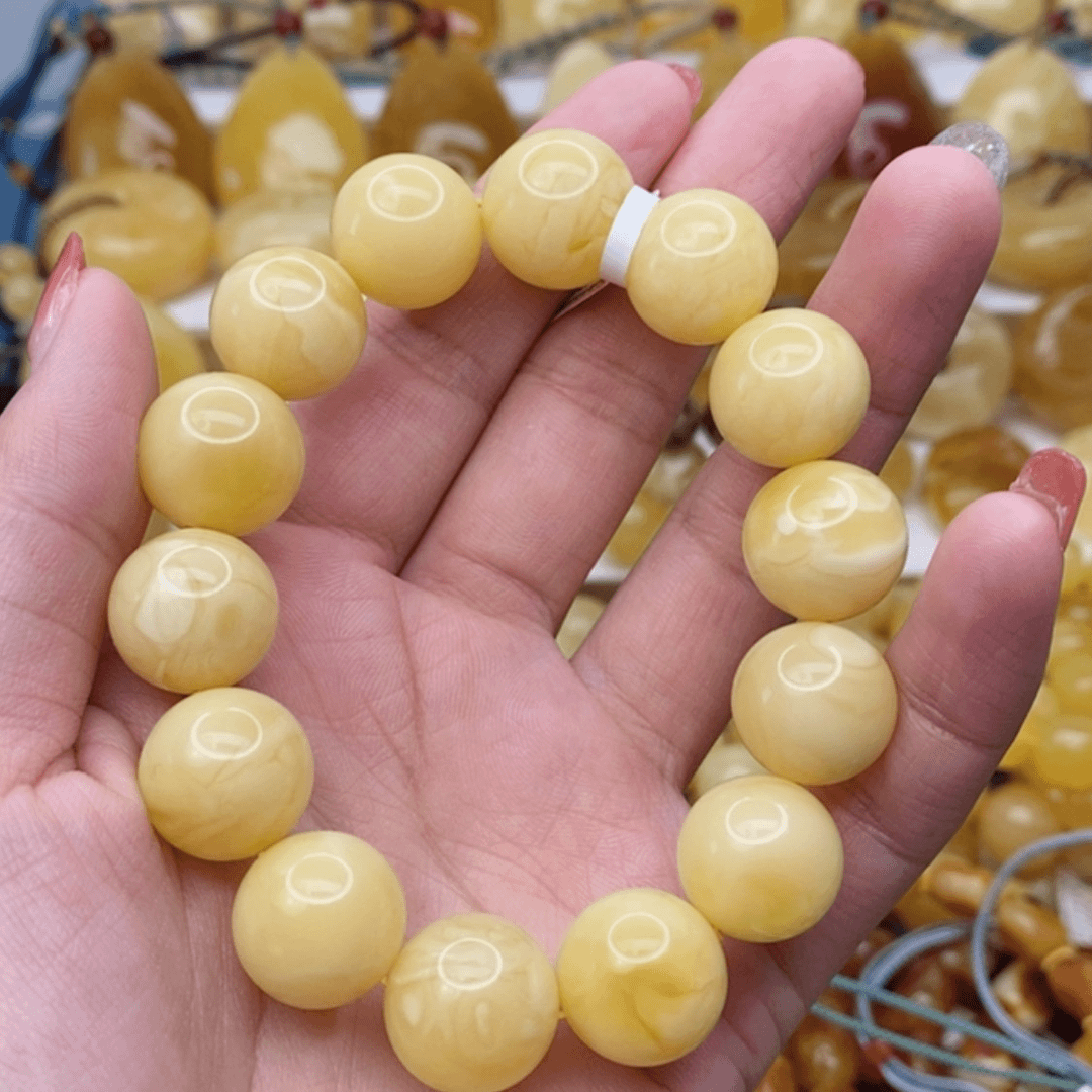 【闪购商品】琥珀手链未镶嵌劉*叨