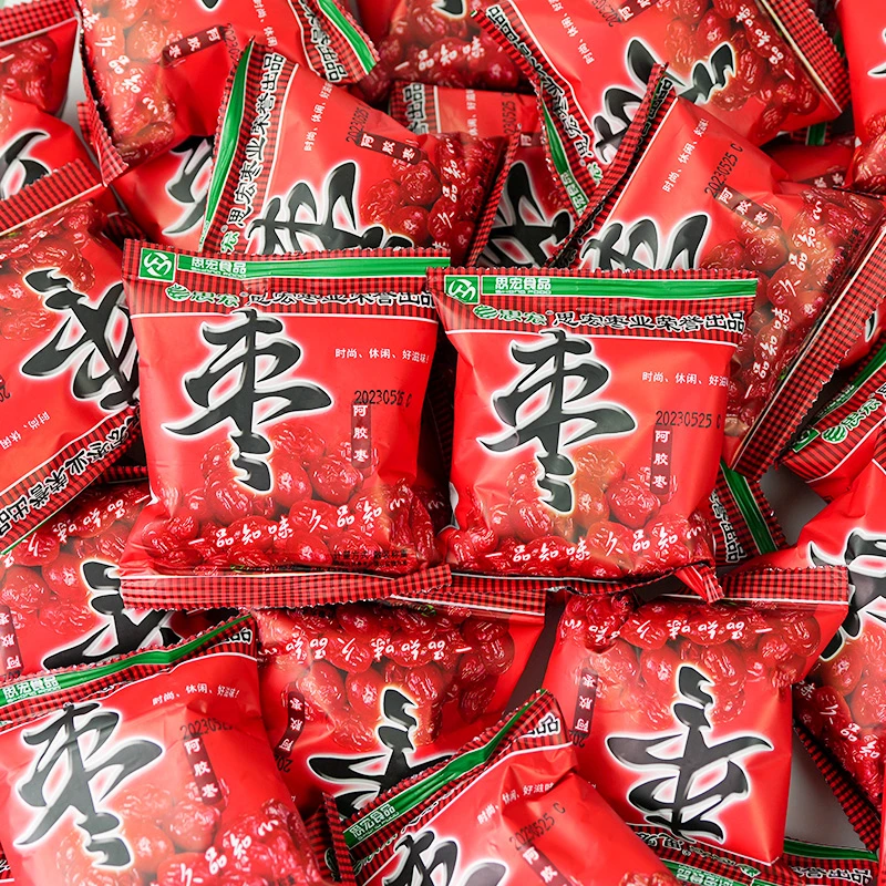 思宏阿胶枣无核蜜枣金丝枣水晶阿娇红枣贡枣蜜饯即食果脯独小包装