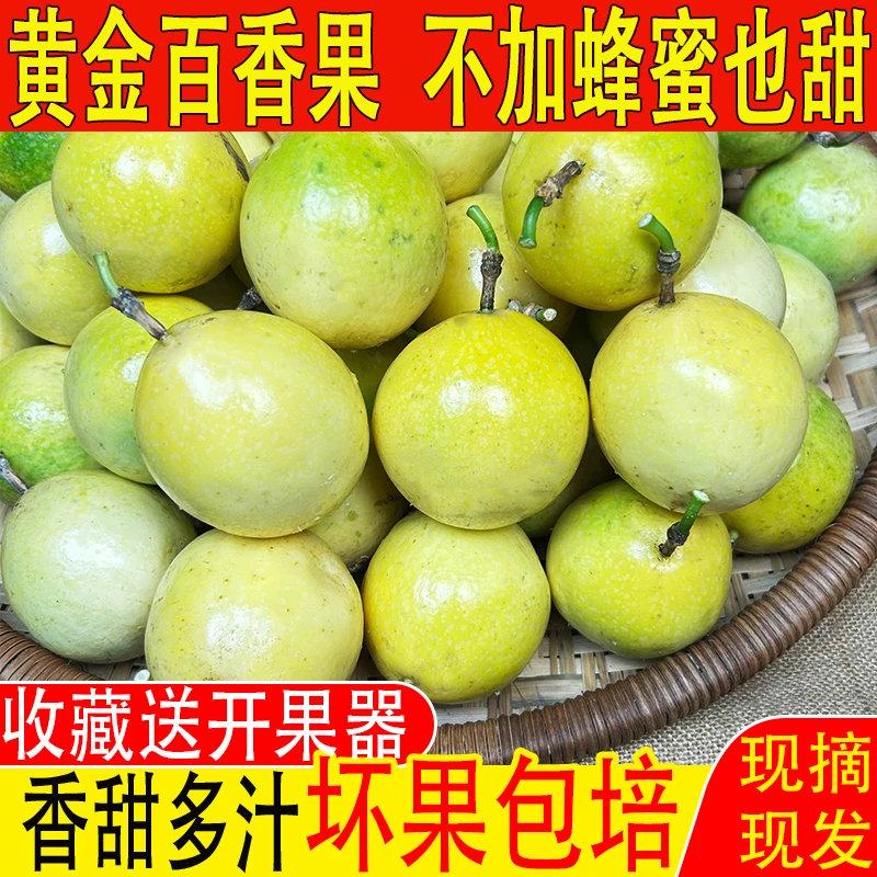 百鲜品新鲜钦蜜9号百香果5斤3斤包邮10个多汁黄金百香果白香果