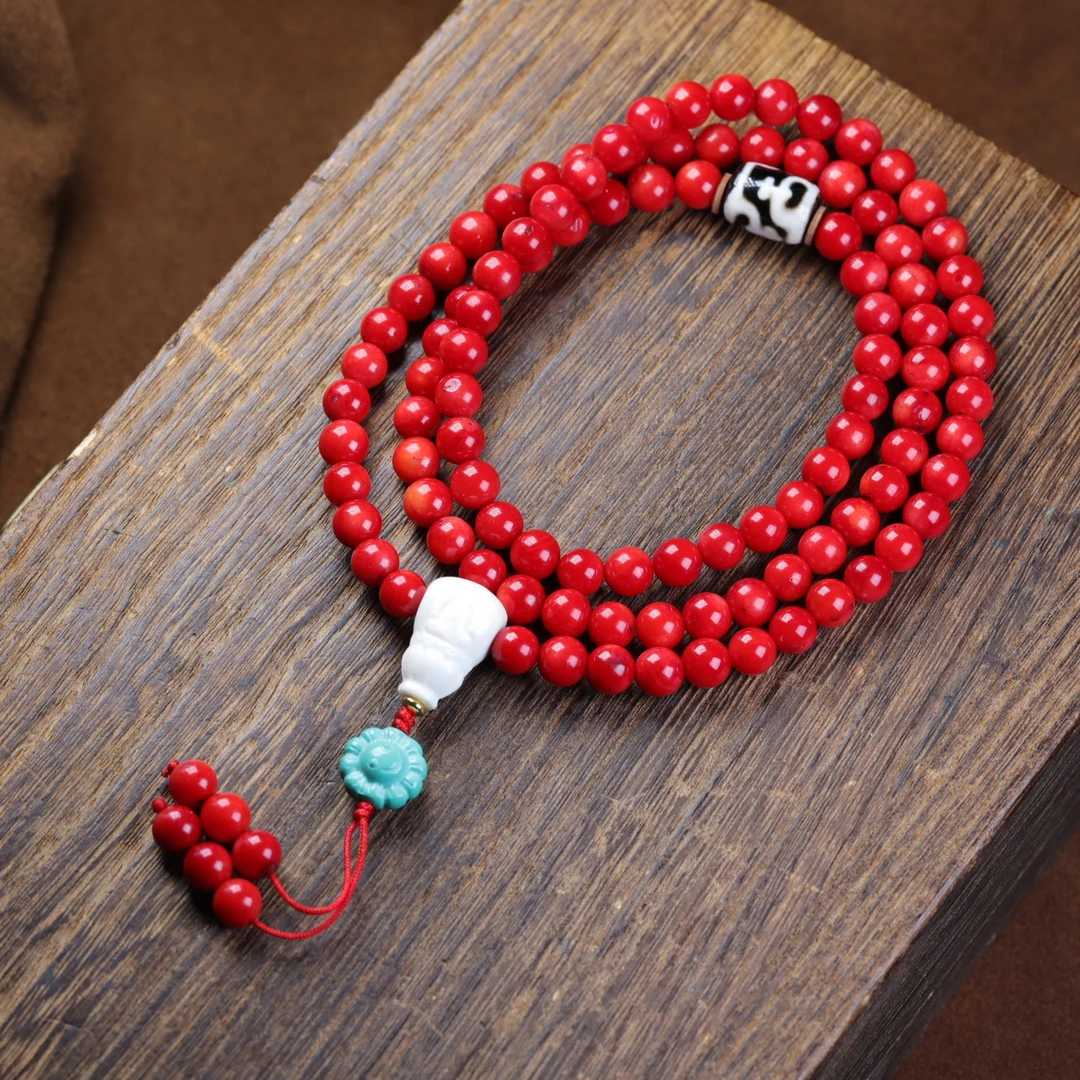 非金属仿珍珠项链 11868秋冬新款手工编织深海圆珠卡8mm珊珊项链