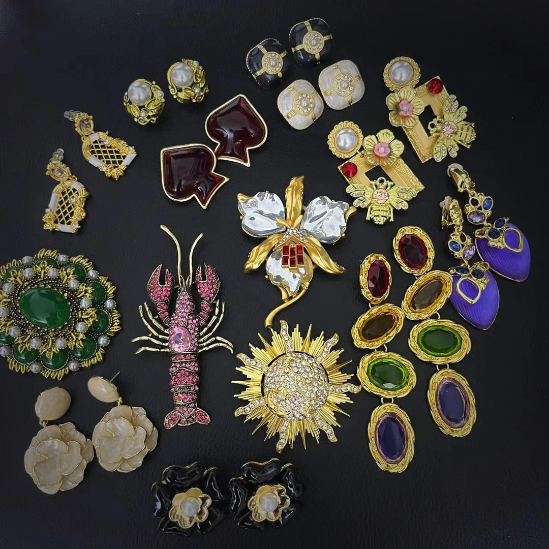 铜合金耳饰 中古饰品结合链接（201-300）99299