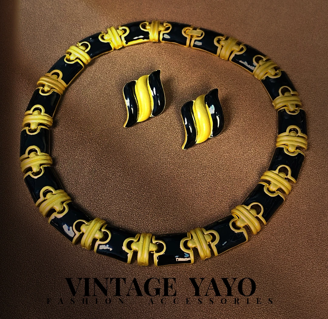 铜合金项链 11531手工法式古典时尚百搭新款埃及黑套装