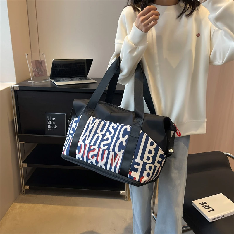 旅行包大容量瑜伽健身包大容量出差收纳训练包便携住宿行李包轻便