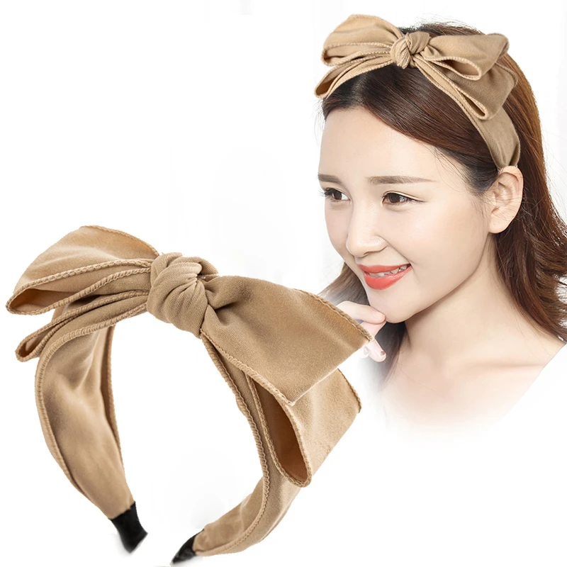 2023年新款黑色蝴蝶结发箍女高级感网红洗脸发卡简约百搭外出头箍