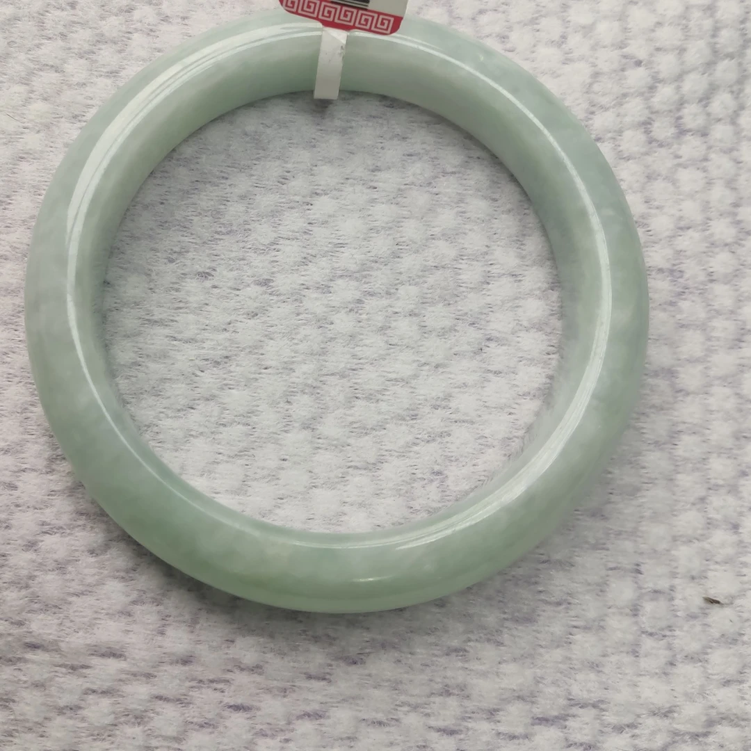 纯天然缅料翡翠手镯A货56正圈