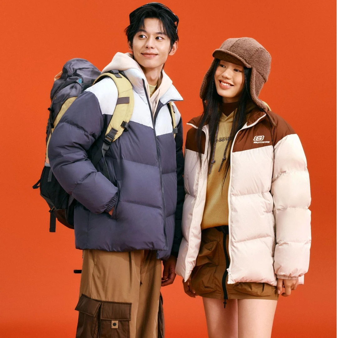 【吐司面包】斯凯奇面包羽绒服轻薄百搭运动情侣款短款冬季L324U104