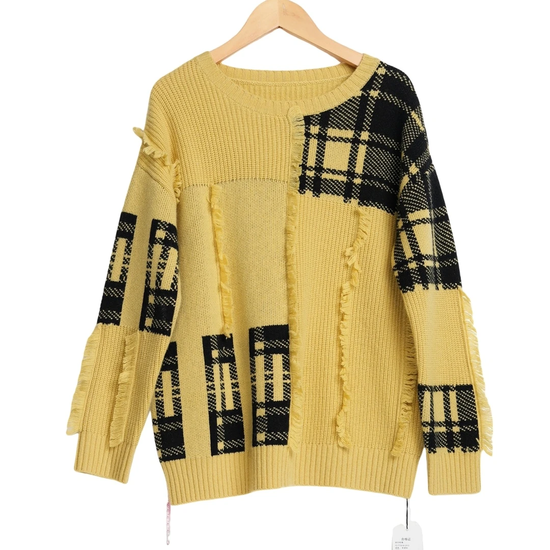 华人某杰精选女装新款洋气百搭女士针织衫-0990