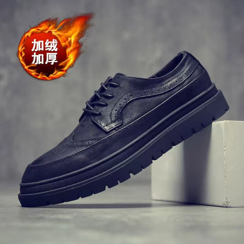 休闲男皮鞋鞋子男士运动鞋潮流商务韩版百搭休闲男鞋子男士英伦风