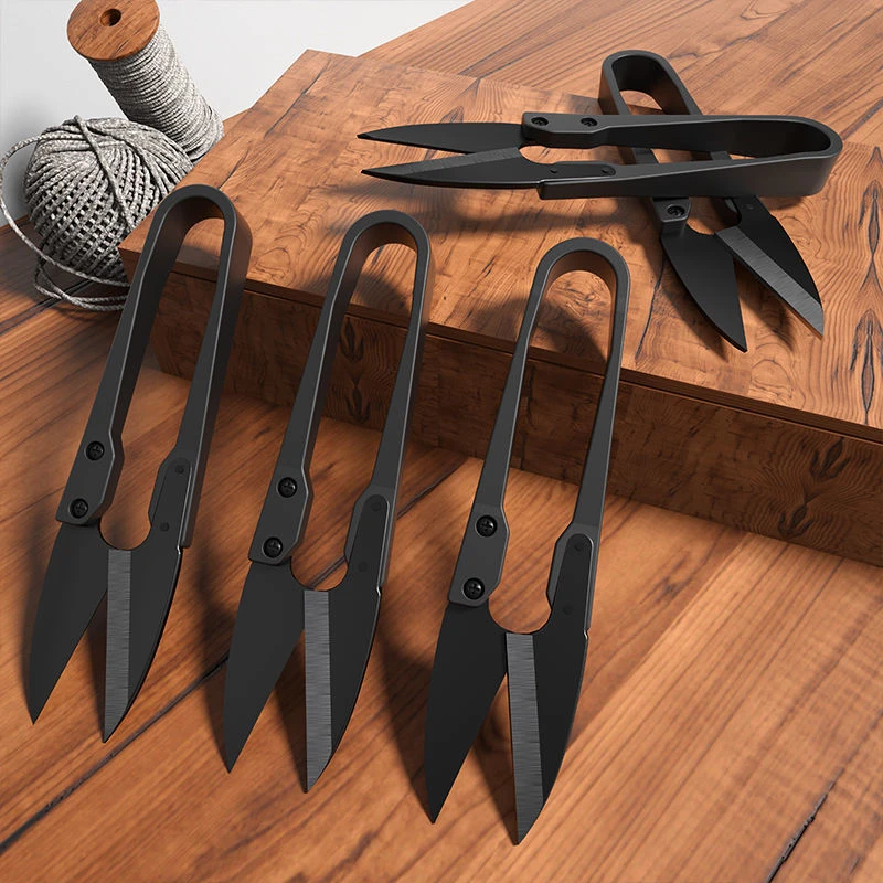 黑色手工专用缝纫剪刀家用剪纸剪布裁剪大号纱剪裁缝十字绣线头剪