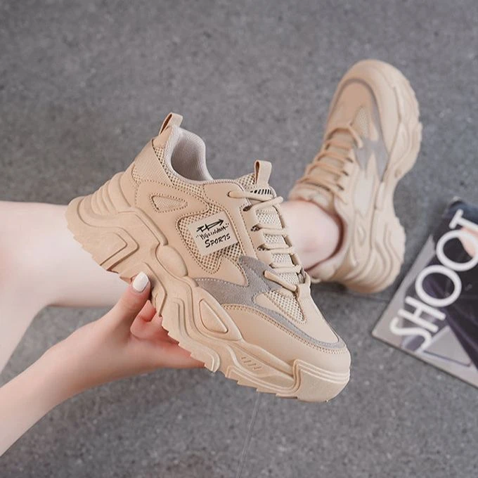 私魅【清货专属】春秋生跑步韩版秋季百搭新款厚底in老爹鞋【明6】