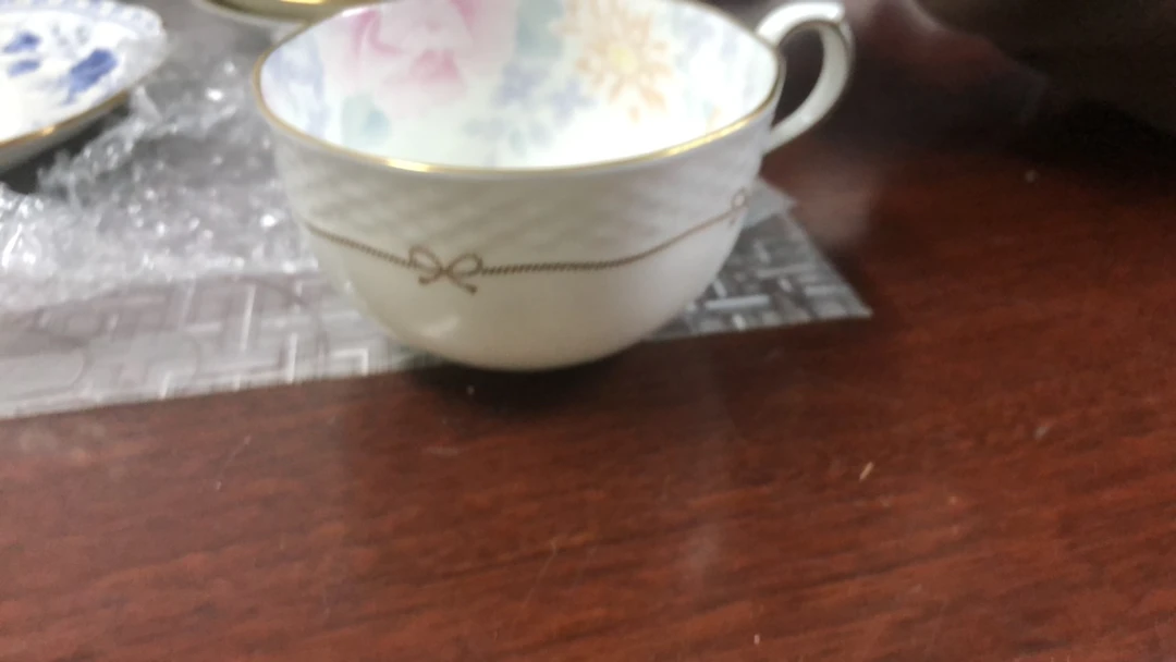 手绘描金欧式陶瓷咖啡杯碟套装可定制