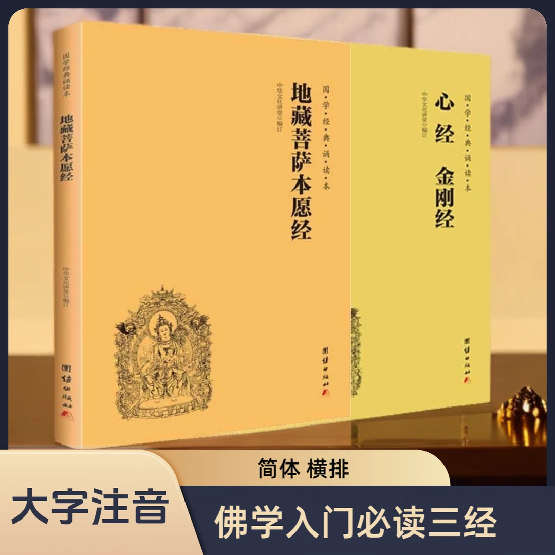 【大字注音】心经金刚经+地藏菩萨本愿经 简体横排国学经典诵读本