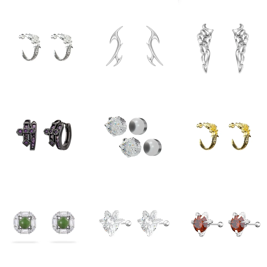 铜合金锆石耳饰 ICEGANG耳饰清仓轻奢时尚百搭小众长款个性