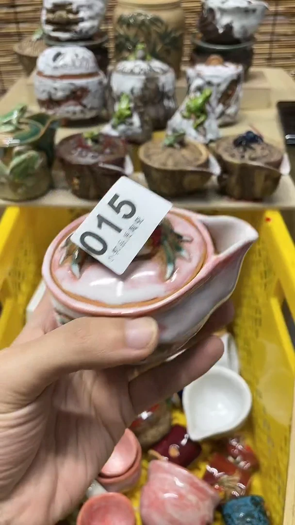 【闪购商品】杯015精美手工柴烧螃蟹