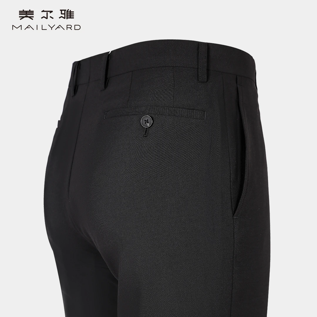 MAILYARD/美尔雅 夏季商务休闲日常百搭休闲裤男士直筒长裤050