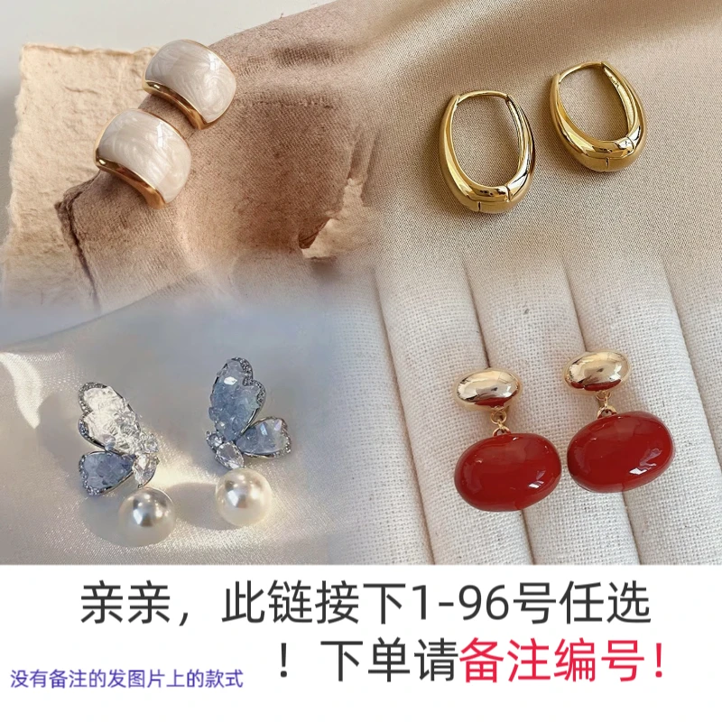 铜合金耳饰 2024新款时尚百搭小巧小众耳环ins精致设计感耳饰轻奢