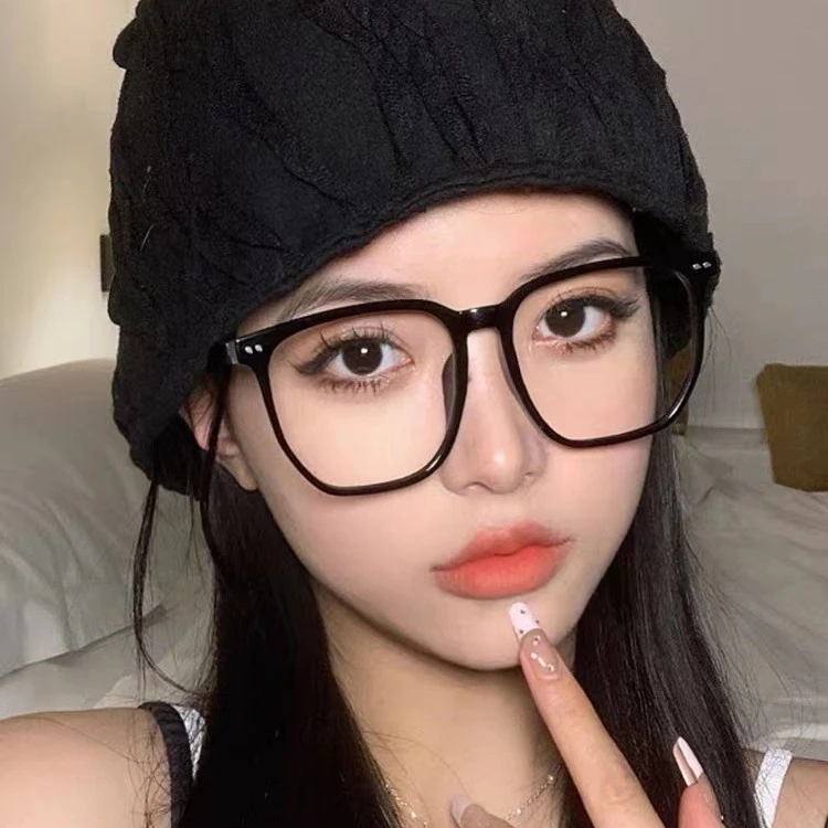 素颜神器眼镜韩版潮流黑框近视可配度数大框大脸显瘦眼镜框Ins风