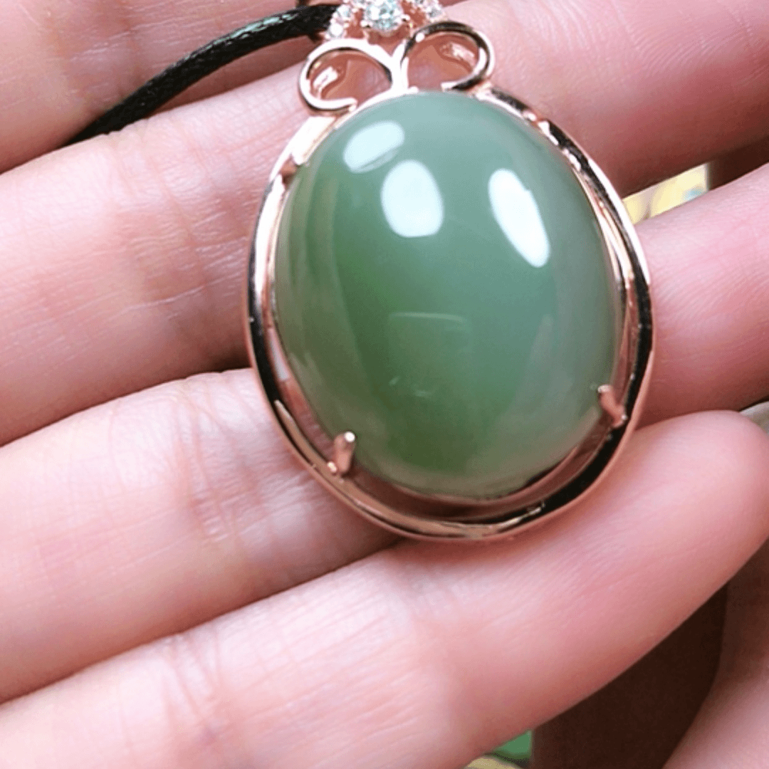 【闪购商品】和田玉挂件银S925镶嵌