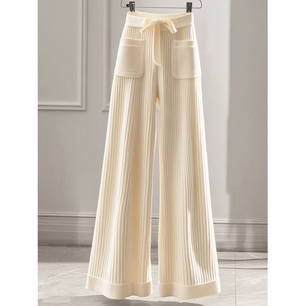 2024秋冬季新款今年流行爆款高腰直筒休闲慵懒风气质百搭阔腿裤女