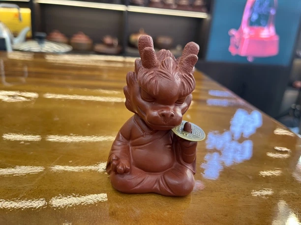 乡宁紫砂 景韵鸿鹄 茶宠 一指有钱
