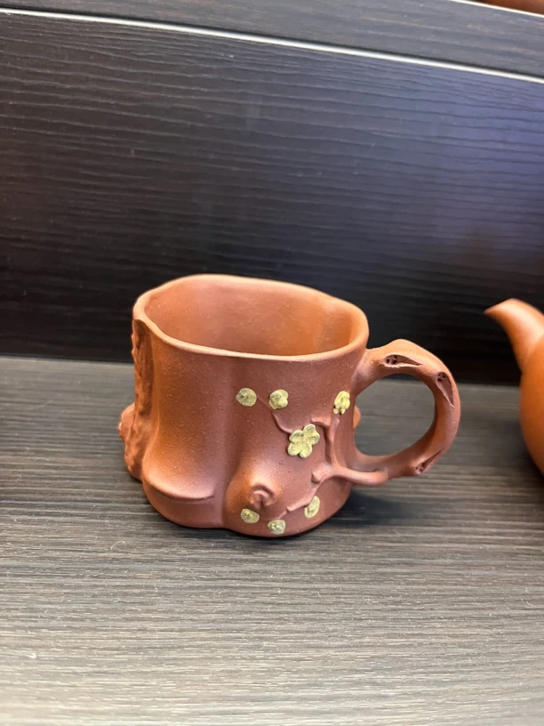 乡宁紫砂 景韵鸿鹄 缎泥贴花