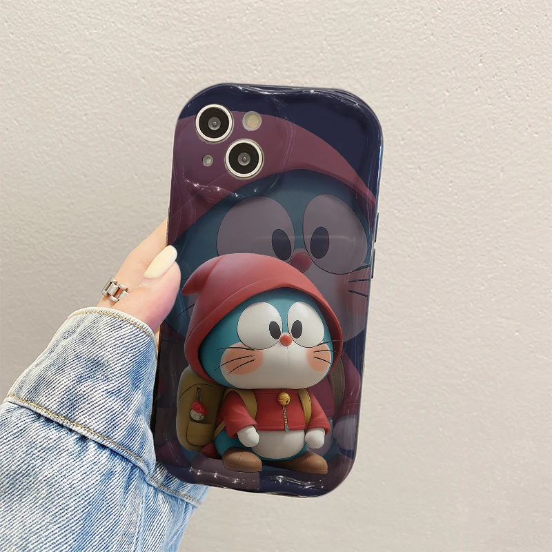 可爱哆啦苹果13手机壳华为/vivo/oppo/小米ins创意iPhone14promax