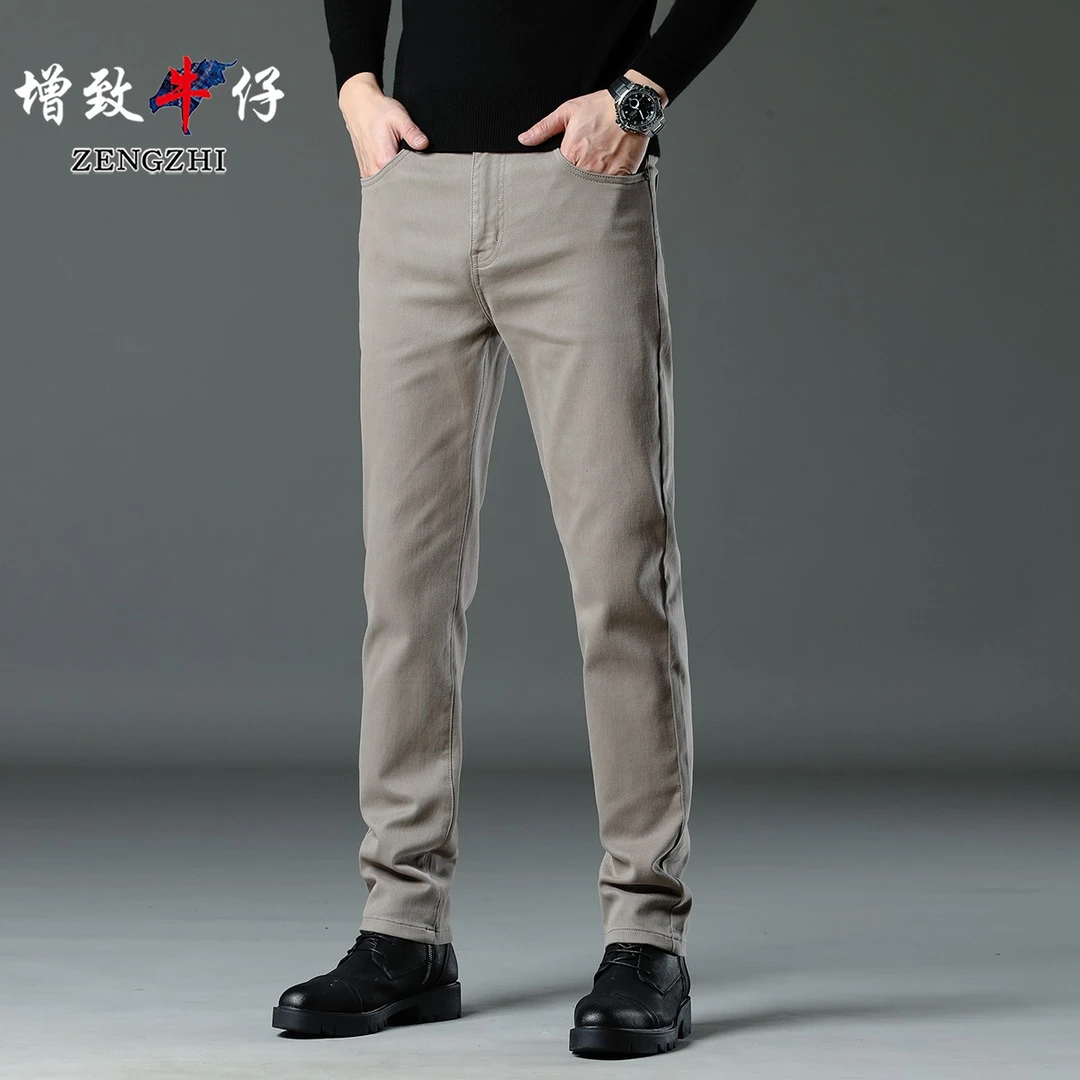 ZENGZHI/增致牛仔【总裁商务休闲裤秋冬新款男士修身小直筒】Q61-2