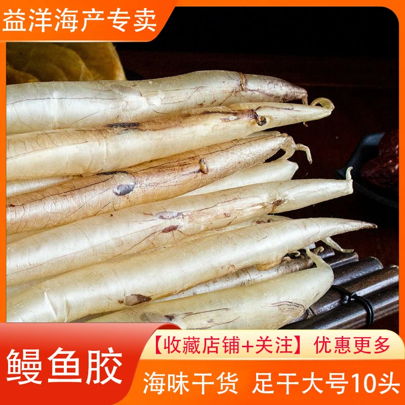 鳗鱼胶 大号鳗鱼胶 深海 鳝鱼肚 10头一斤 鱼胶干货 100g-500g
