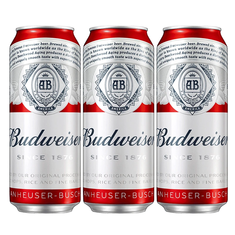 【冰镇】百威啤酒 500mL*3罐