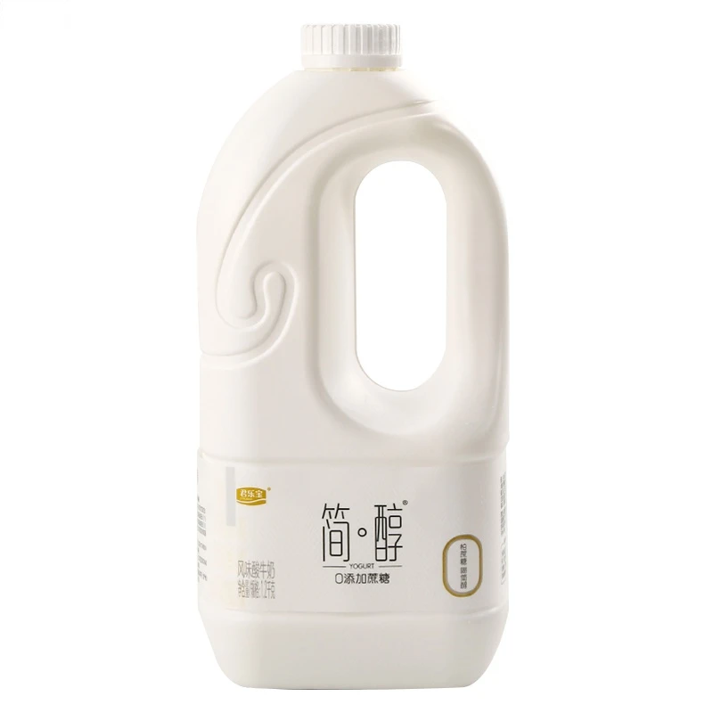 君乐宝简醇0添加蔗糖风味酸牛奶 1.2kg/桶