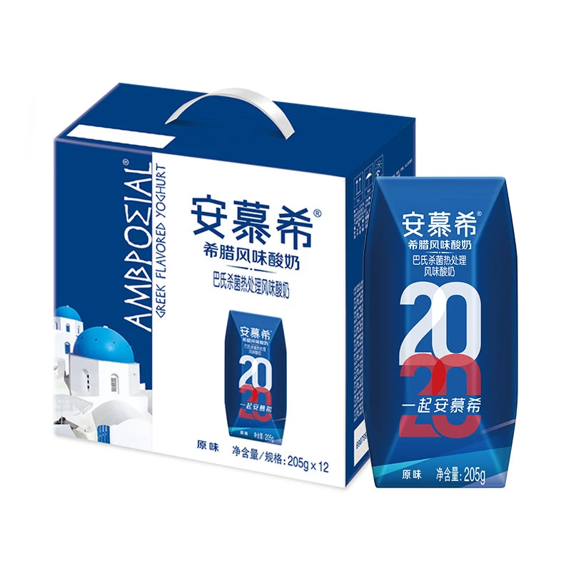伊利安慕希酸奶（原味） 205g*12盒/箱