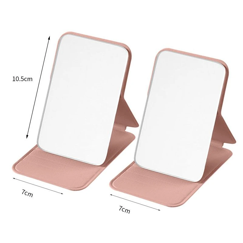 折叠可折叠高清镜子化妆镜便携宿舍桌面学生宿舍台式可爱梳妆镜