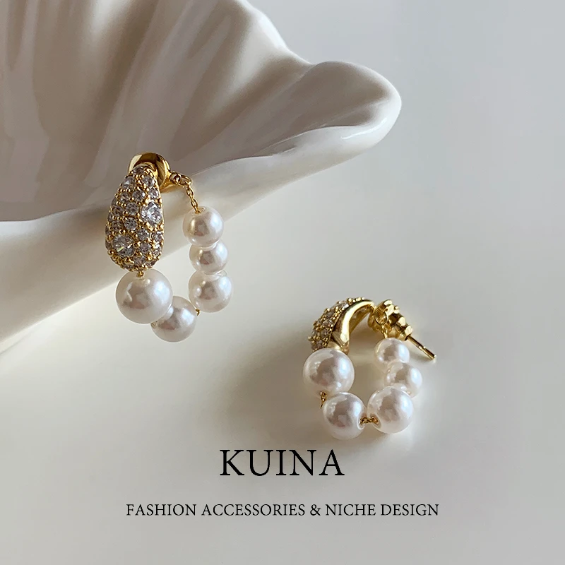 铜合金耳饰 轻奢高级感女人味十足的耳环贵气感耳钉02849