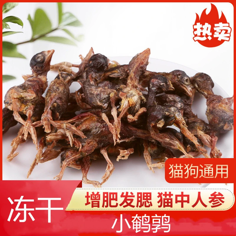 冻干猫零食鹌鹑冻干猫咪零食营养增肥发腮补钙宠物狗成幼冻干猫粮