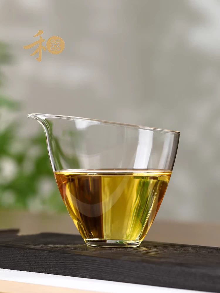 禾器玻璃公道杯无耳公道杯天泽天辰无耳茶海家用简约日式