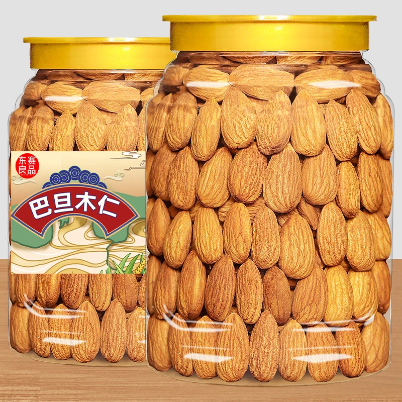 东赛良品巴旦木仁500g罐装原味无壳饱满杏仁扁桃仁休闲坚果炒货