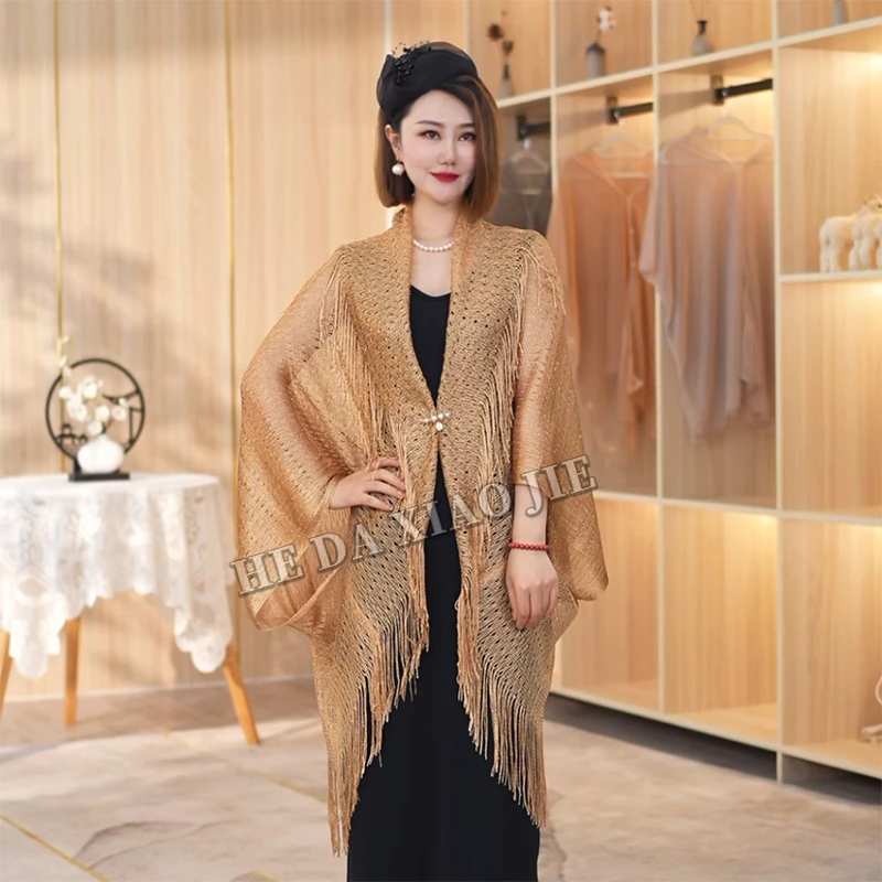 夏季网纹薄款宽松披肩针织披肩女外搭护肩颈空调披肩气质9063