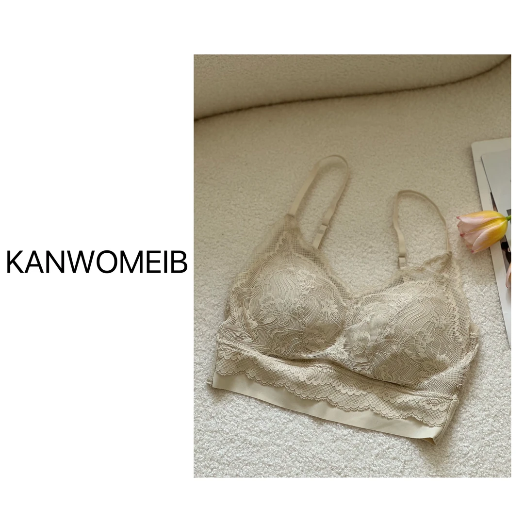 【媚儿】蕾丝美背抹胸薄杯内搭塑型亲肤透气