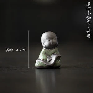 哥窑紫砂-小和尚-画