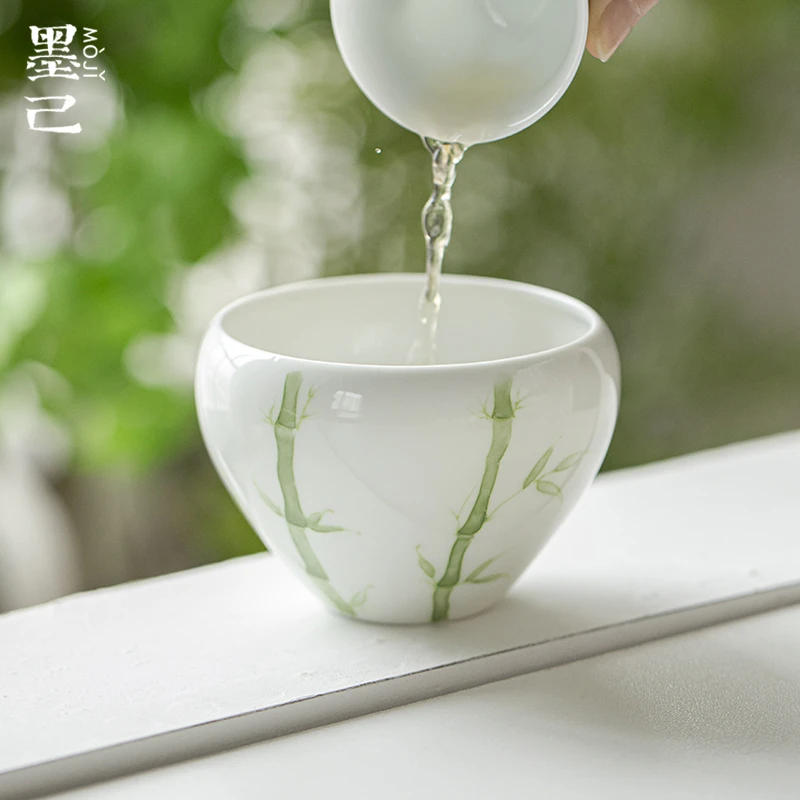 墨己玉泥-有田烧青竹-圆满建水