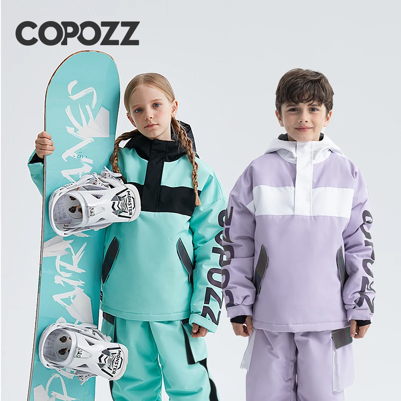 【断码清仓】儿童滑雪服男女童单双板上衣加厚防水防风保暖